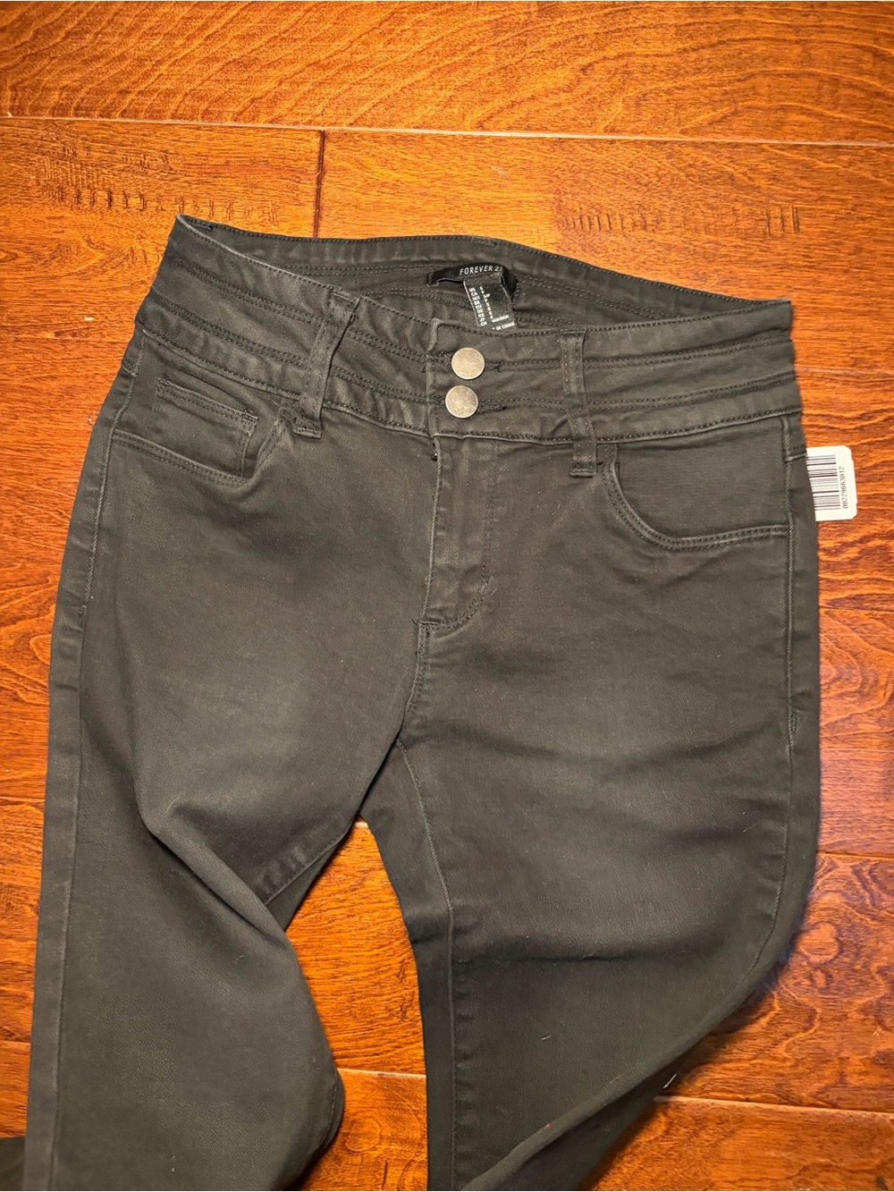 Forever 21 High-Rise flare leg distressed jean